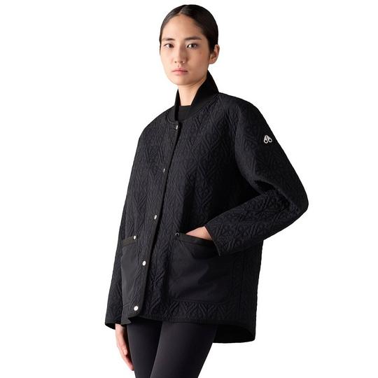 Moose Knuckles Women s Transit Mono Lightweight Down Bomber Jacket