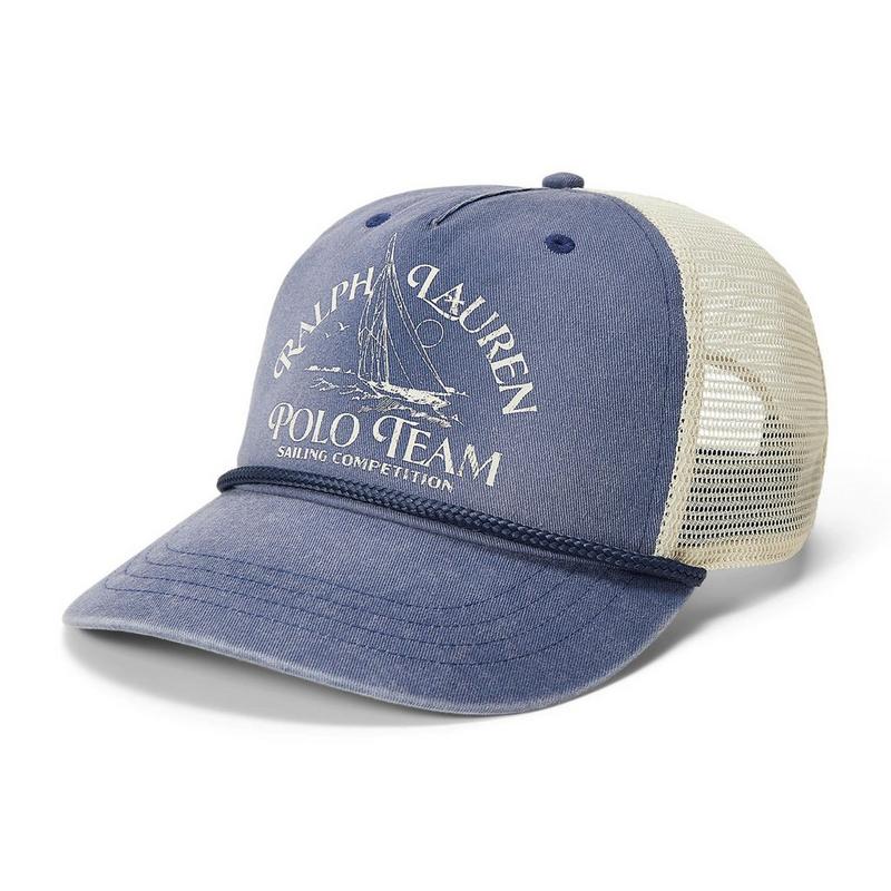 Polo Ralph Lauren Casquette style camionneur Graphic en serg&eacute; unisexe