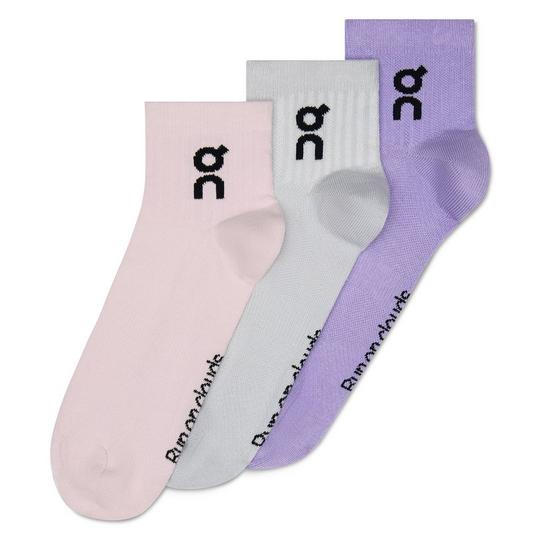 On Unisex Mid Logo Sock  3 Pack 