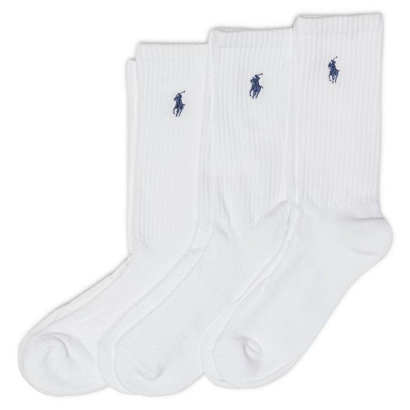 Polo Ralph Lauren Chaussettes mi-mollet Sport coussin&eacute;es pour femmes (paquet de 3)
