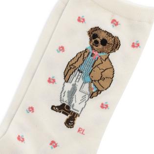 Polo Ralph Lauren Women's Polo Bear Floral Crew Sock