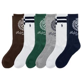 Polo Ralph Lauren Men's Crest Crew Sock (6 Pack)
