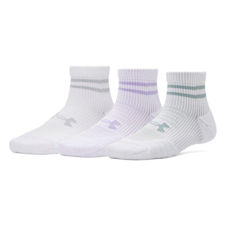 Under Armour | Women's Play Up Quarter Socks, Transparent, Size Small