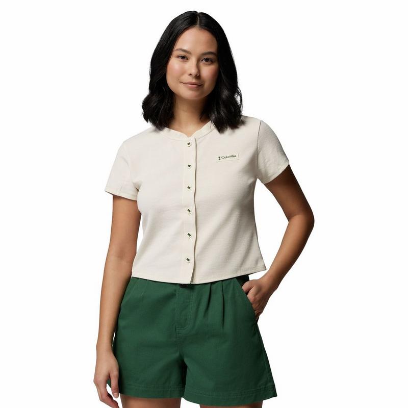 Columbia Haut &agrave; manches courtes en tricot Acker Rock pour femmes
