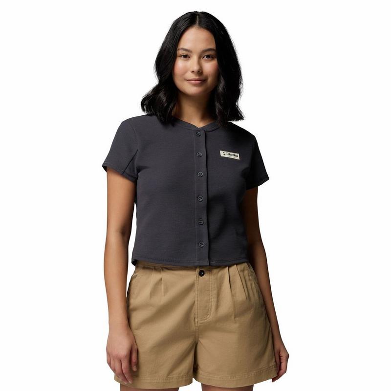 Columbia Haut &agrave; manches courtes en tricot Acker Rock pour femmes
