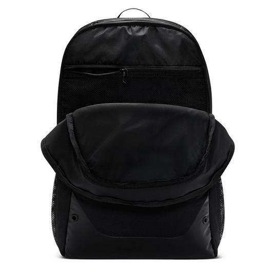nike brasilia backpack 30l Academy Soccer (Large, 30L) The front of the backpack has two additional zip fastening pockets with the signature Nike swoosh logo printed on the top pocket in white Nike Nike Brasilia 9.5 Training