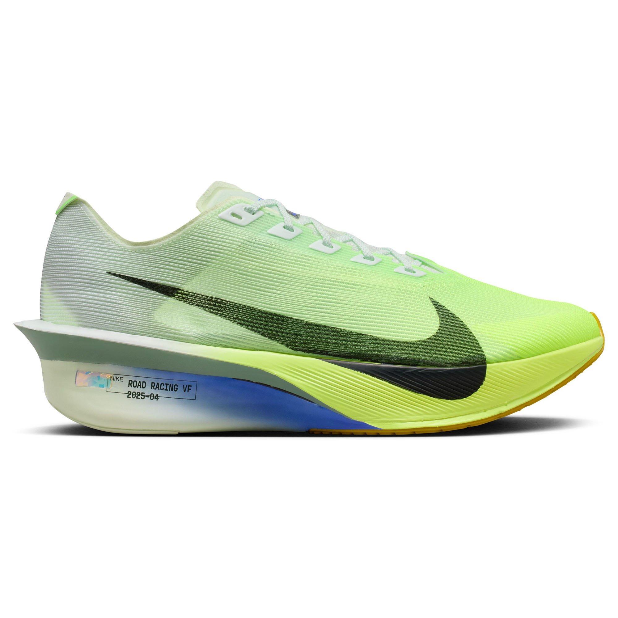 Nike | Men's Vaporfly 4 Road Racing Shoes, Barely Green Black Spruce Volt Tint Sapphire, Size 8