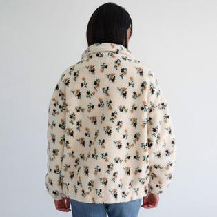 Brunette The Label Women's Floral Sherpa Full-Zip Jacket