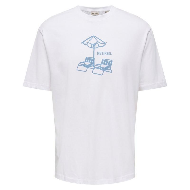 Only & Sons T-shirt Axel Passa &agrave; coupe d&eacute;contract&eacute;e pour hommes