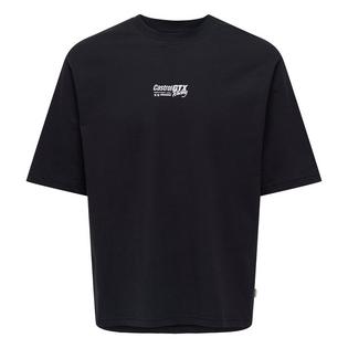 Only & Sons T-shirt Castrol Life &agrave; coupe d&eacute;contract&eacute;e pour hommes