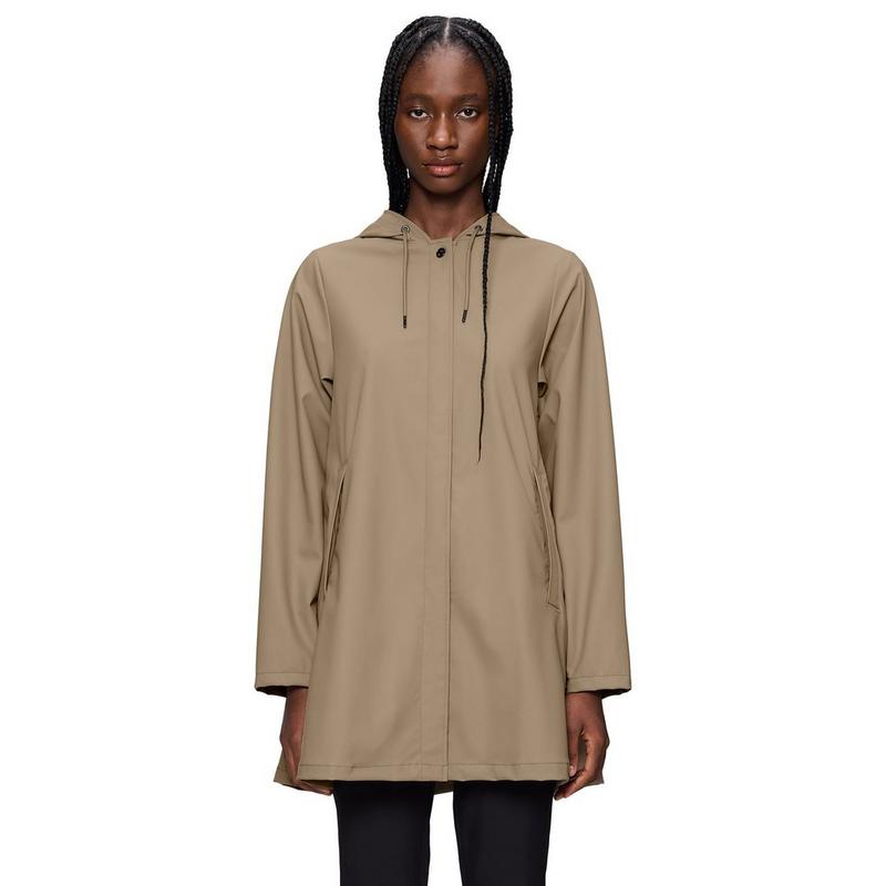 RAINS Veste W &agrave; silhouette trap&egrave;ze pour femmes