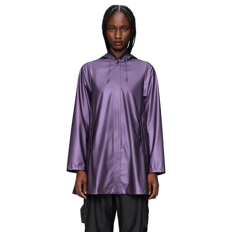 RAINS Veste W &agrave; silhouette trap&egrave;ze pour femmes