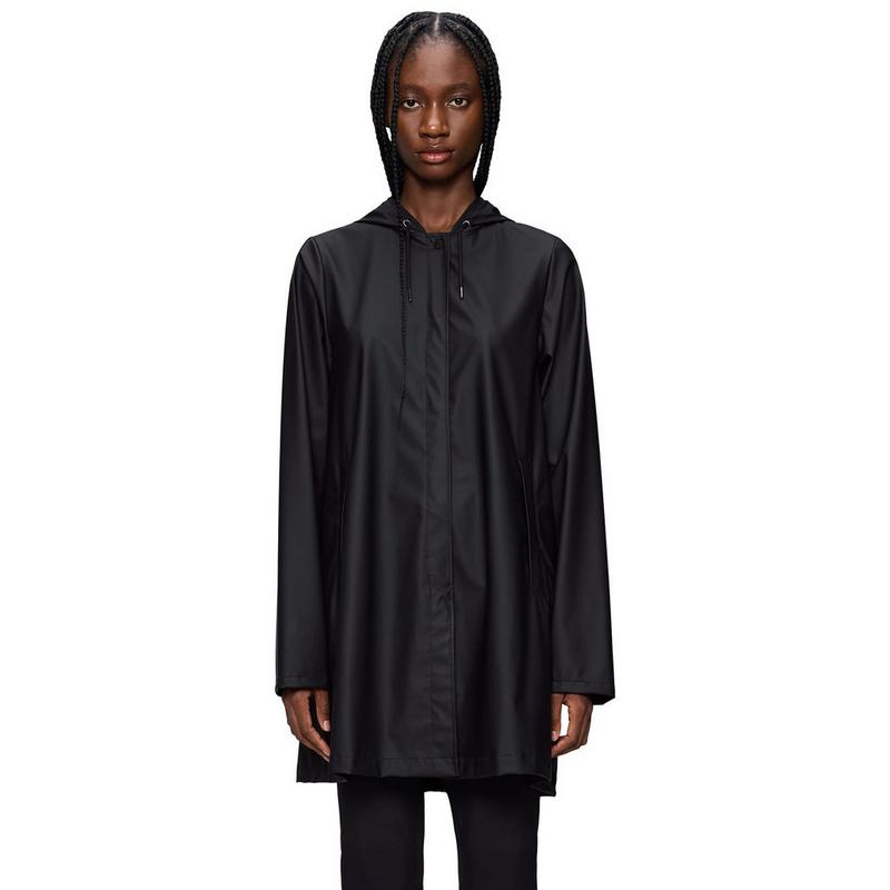 RAINS Veste W &agrave; silhouette trap&egrave;ze pour femmes
