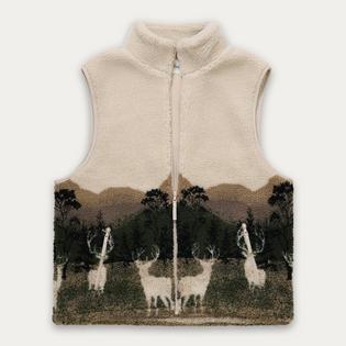 Kuwalla Gilet sans manches imprim&eacute; en sherpa unisexe