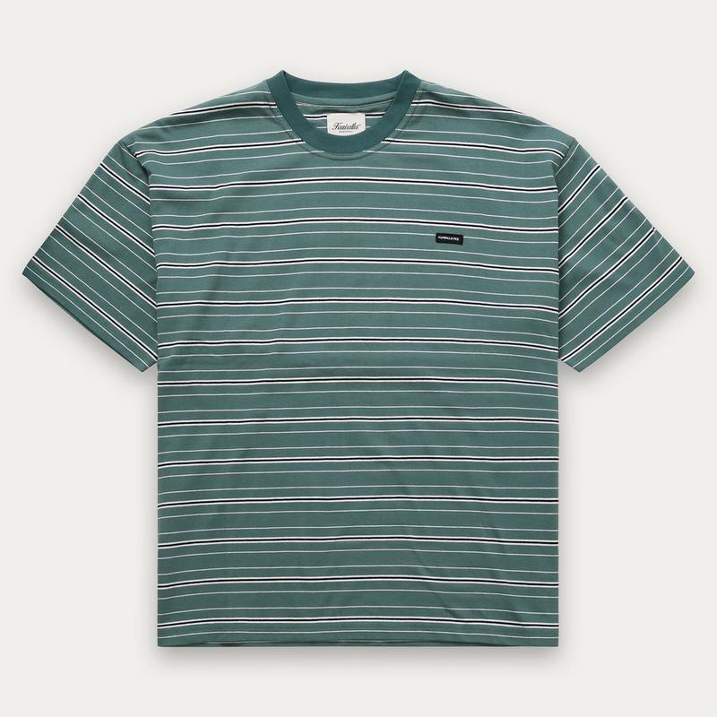 Kuwalla T-shirt &agrave; rayures pour hommes
