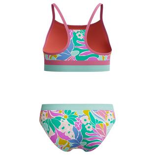 Speedo Bikini deux pi&egrave;ces imprim&eacute; &agrave; blocs pour filles juniors [7-16]