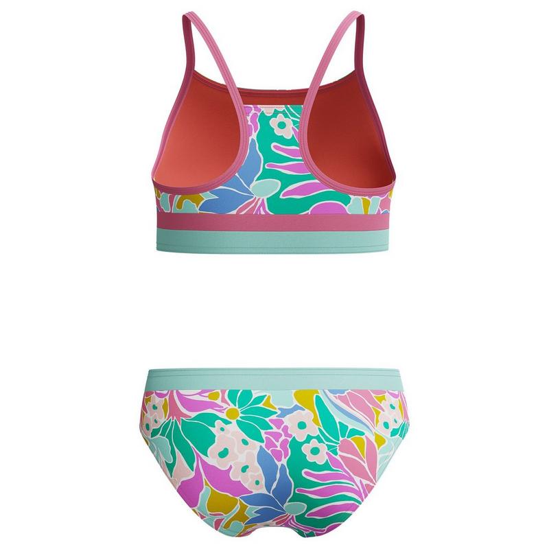 Speedo Bikini deux pi&egrave;ces imprim&eacute; &agrave; blocs pour filles juniors [7-16]