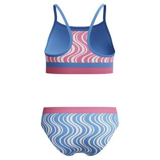 Speedo Bikini deux pi&egrave;ces imprim&eacute; &agrave; blocs pour filles juniors [7-16]