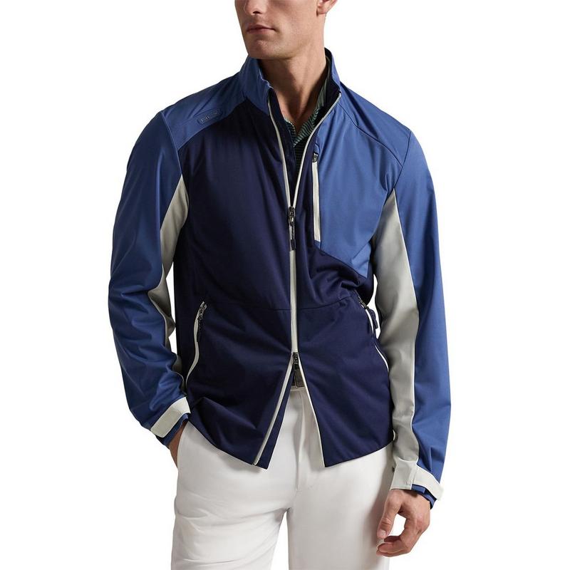 RLX Veste compressible &agrave; blocs de couleur pour hommes