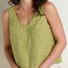 Women s Taj Hemp Button Back Tank Top
