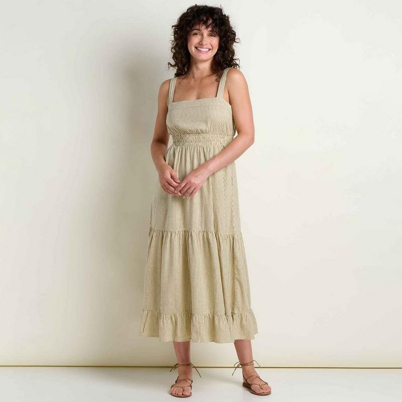 Toad&Co Robe midi &agrave; &eacute;tages Taj en chanvre pour femmes