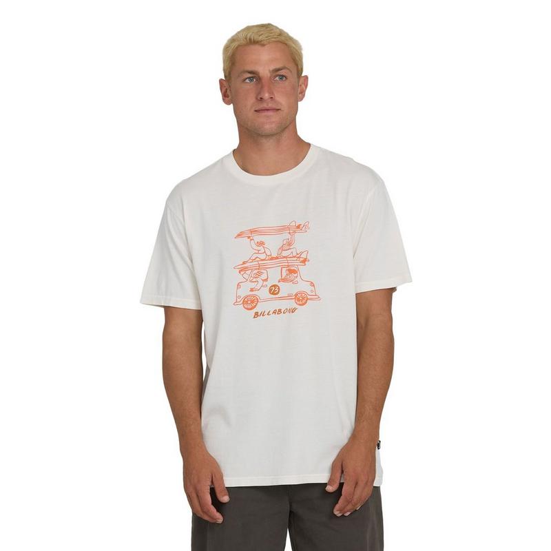 Billabong Men's Stack Wave Washed Premium Short Sleeve T-Shirt