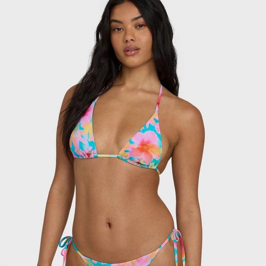 Billabong Women s Pipe Dreams Multi Triangle Bikini Top