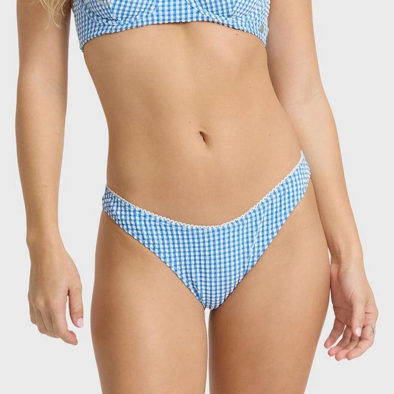 Billabong Women's Mini Wave Check Maui Bikini Bottom