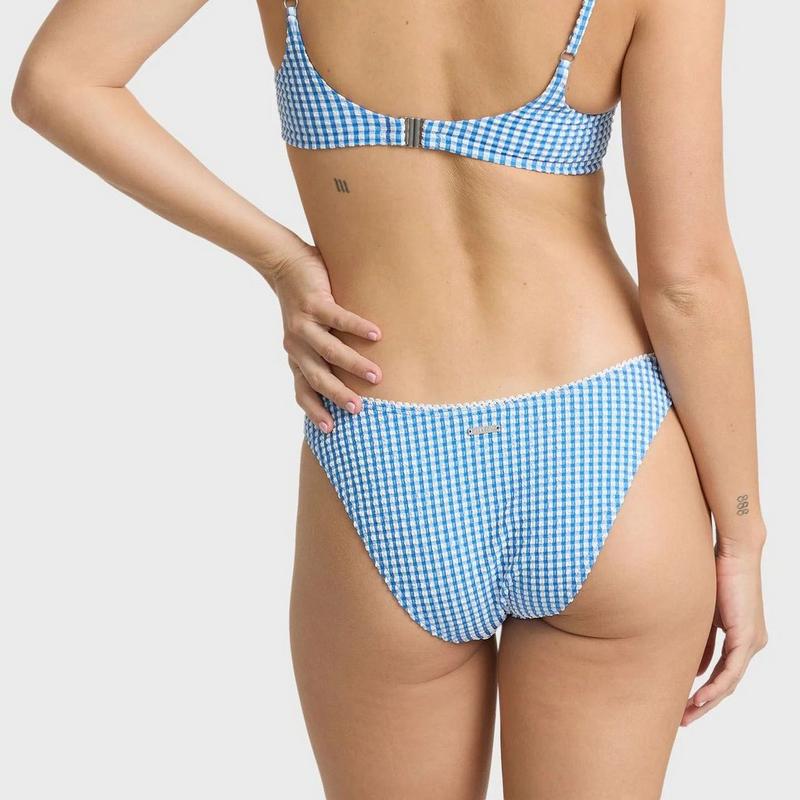 Billabong Women's Mini Wave Check Maui Bikini Bottom