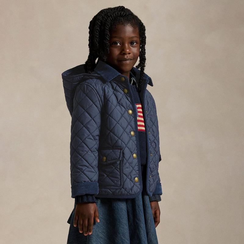 Polo Ralph Lauren Veste de campagne matelass&eacute;e pour filles [2-6X]