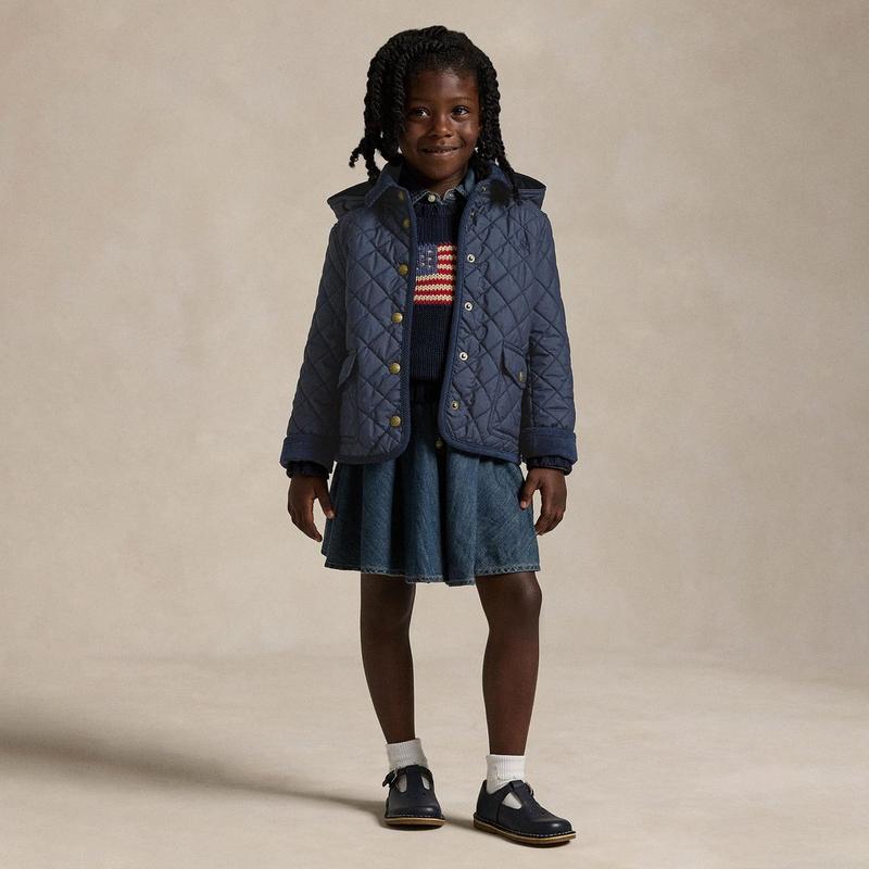 Polo Ralph Lauren Veste de campagne matelass&eacute;e pour filles [2-6X]