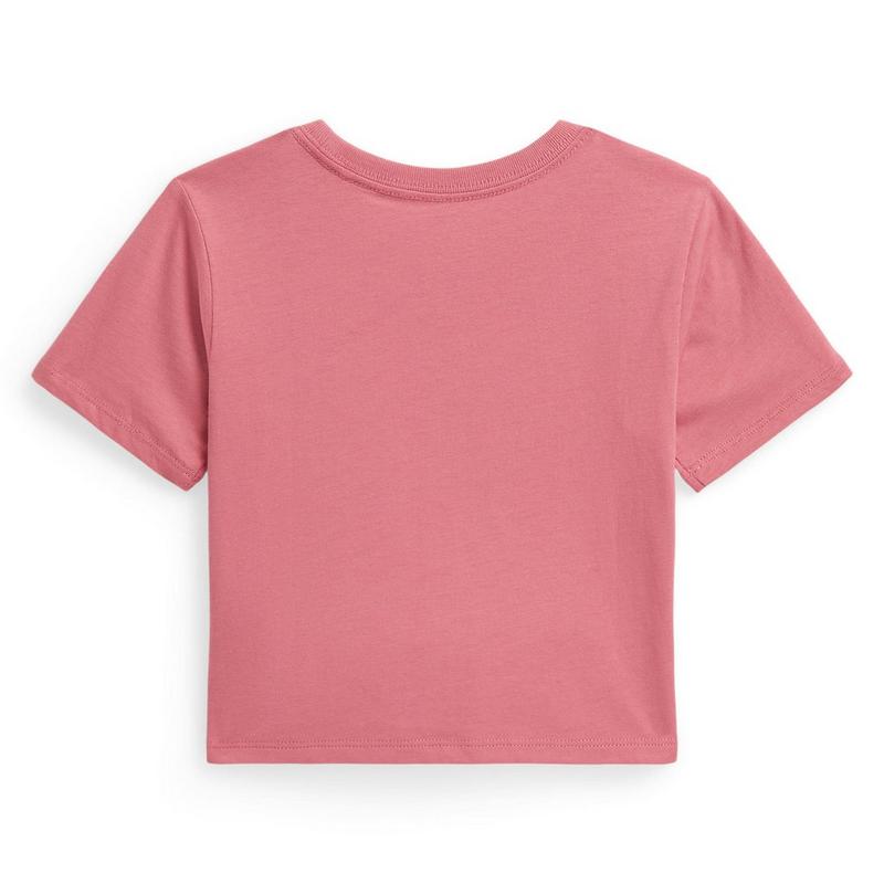 Polo Ralph Lauren T-shirt Polo Bear en jersey de coton &agrave; coupe carr&eacute;e pour filles [2-6X]