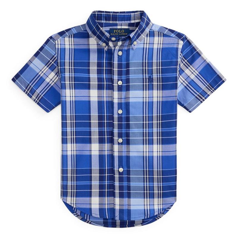 Polo Ralph Lauren Chemise &agrave; manches courtes en popeline de coton pour gar&ccedil;ons [5-7]
