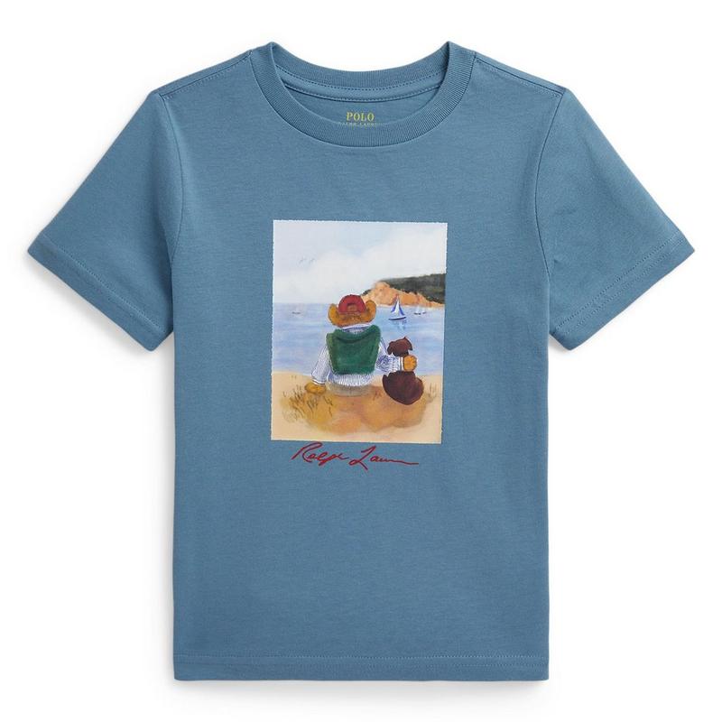 Polo Ralph Lauren T-shirt Polo Bear en jersey de coton pour gar&ccedil;ons [5-7]