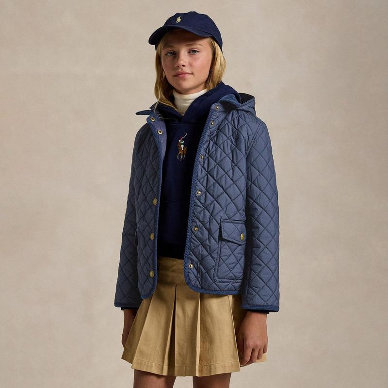 Polo Ralph Lauren Veste de campagne matelass&eacute;e pour filles juniors [7-16]