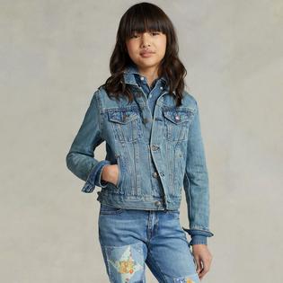 Polo Ralph Lauren Veste en denim style camionneur pour filles juniors [7-16]