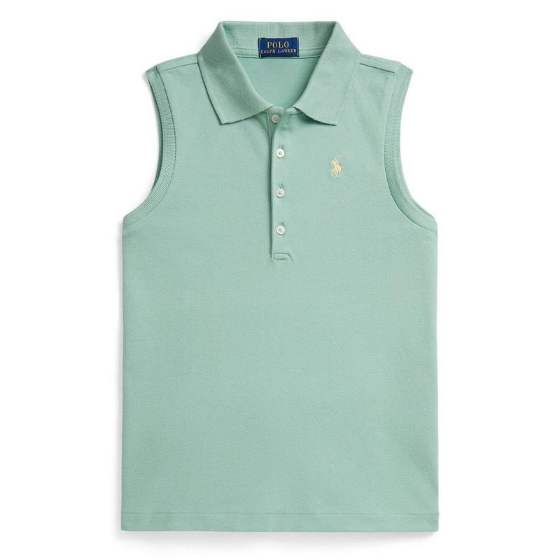 Polo Ralph Lauren Polo sans manches en maille extensible pour filles juniors [7-16]