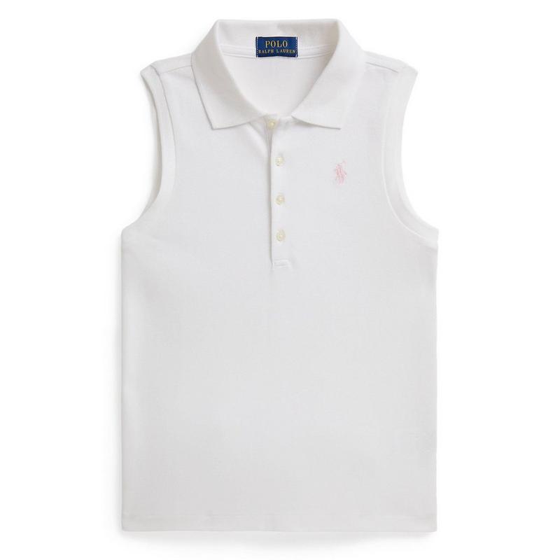 Polo Ralph Lauren Polo sans manches en maille extensible pour filles juniors [7-16]