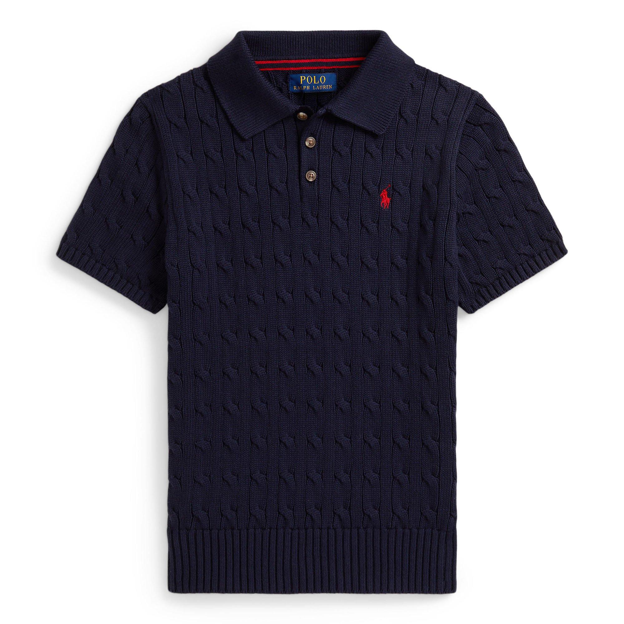 Junior Boys' [8-20] Cable Knit Cotton Polo Sweater | Polo Ralph