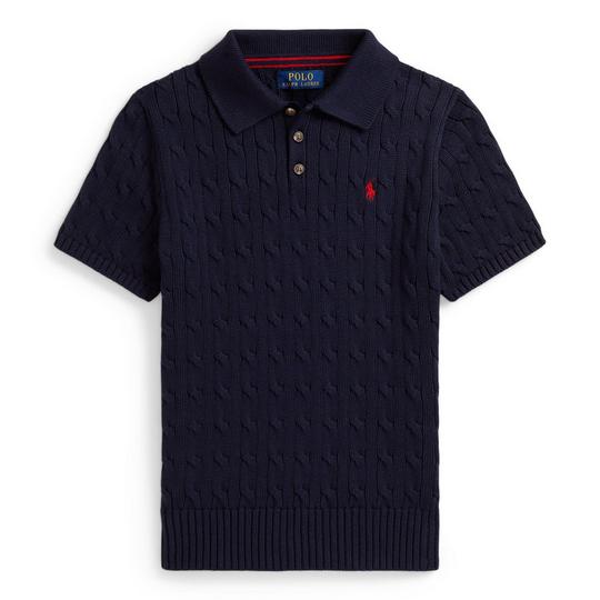 Junior Boys' [8-20] Cable-Knit Cotton Polo Sweater | Polo Ralph