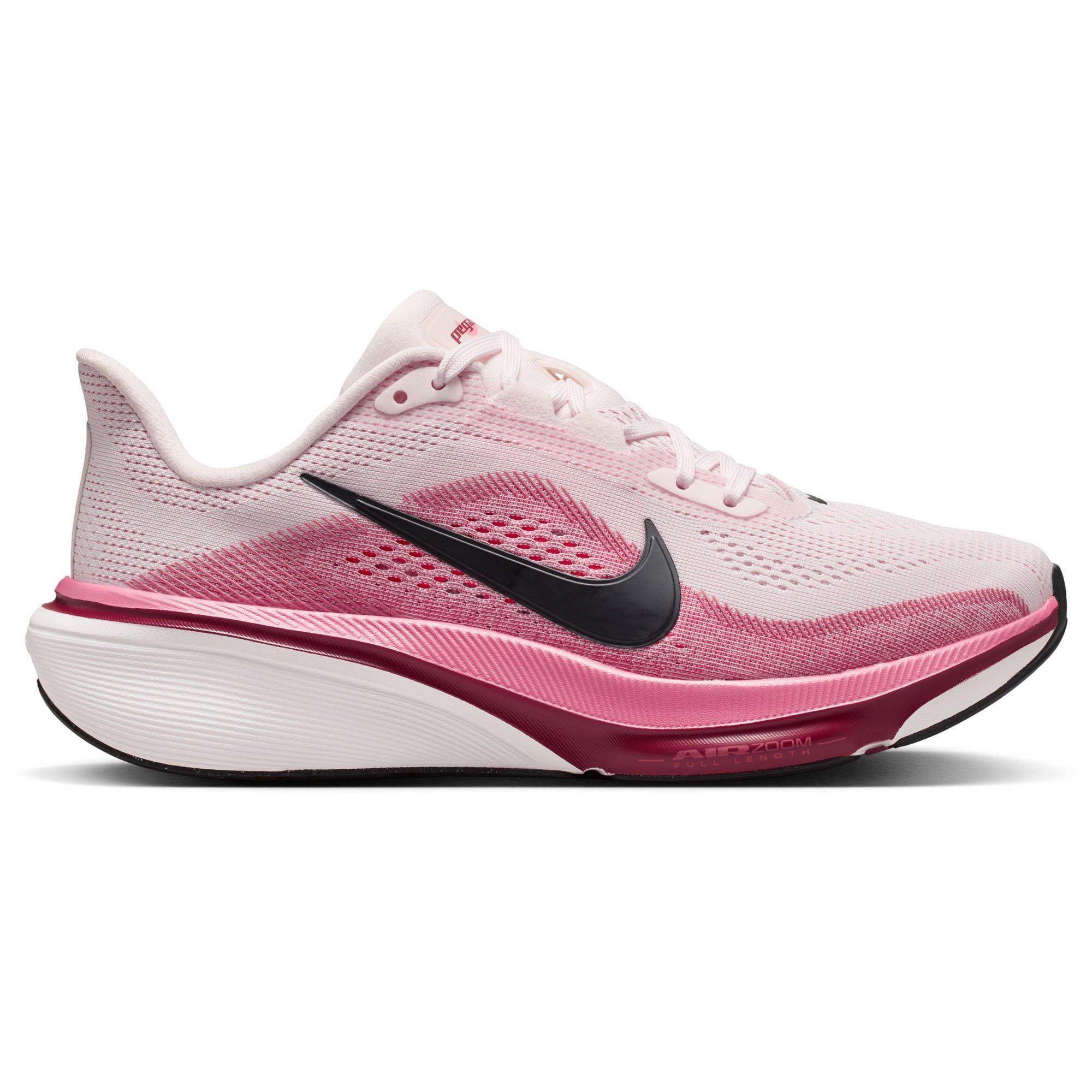 Nike | Women's Pegasus 42 Running Shoes, Pearl Pink Black Peony Team Crimson, Size 6