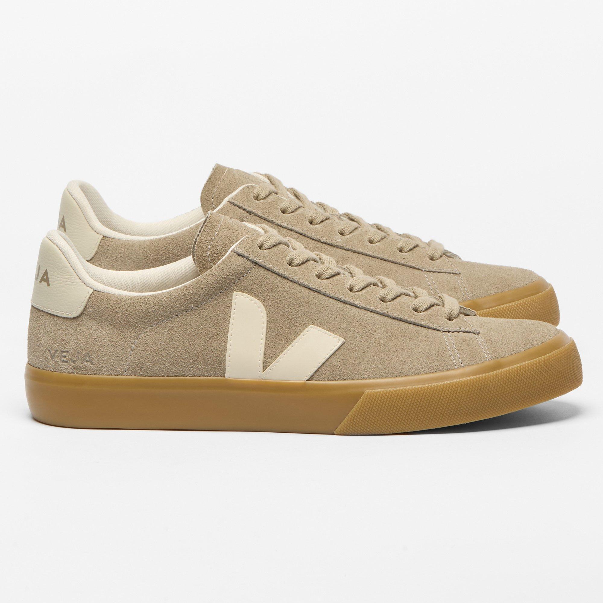 Veja | Unisex Campo Suede Sneakers, Taupe Pierre Natural, Size 37