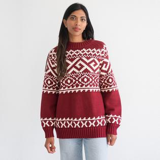 Brunette The Label Women's Fair Isle Knit Sweater