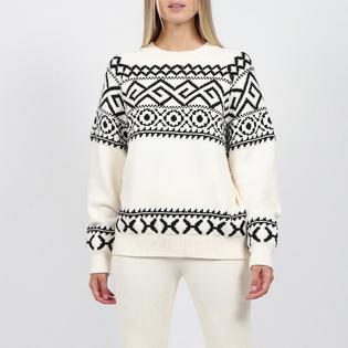 Brunette The Label Chandail en tricot Fair Isle pour femmes