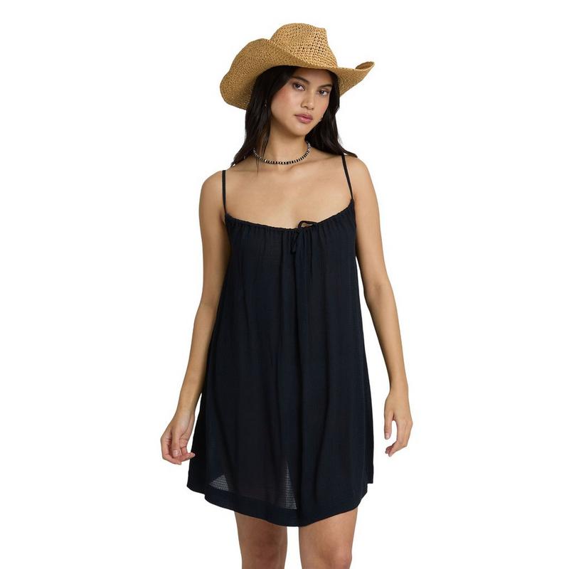 Billabong Women's Beach Song Solid Mini Dress Cover-Up