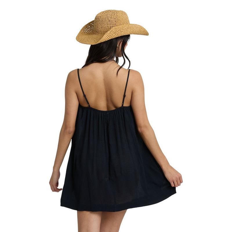 Billabong Women's Beach Song Solid Mini Dress Cover-Up