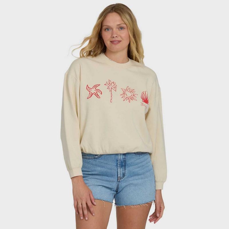 Billabong Chandail &agrave; col rond Treasure Cay pour femmes