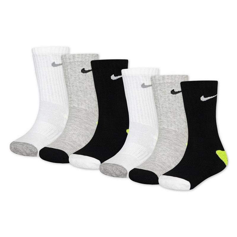 Nike Kids' Smiley Crew Sock (6 Pack)