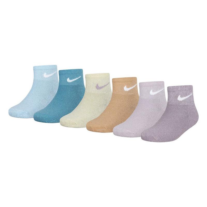 Nike Kids' Lurex Quarter Sock (6 Pack)