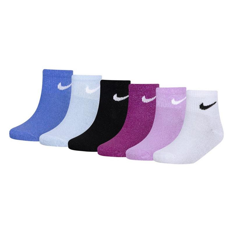Nike Chaussette courtes Lurex pour enfants (paquet de 6)
